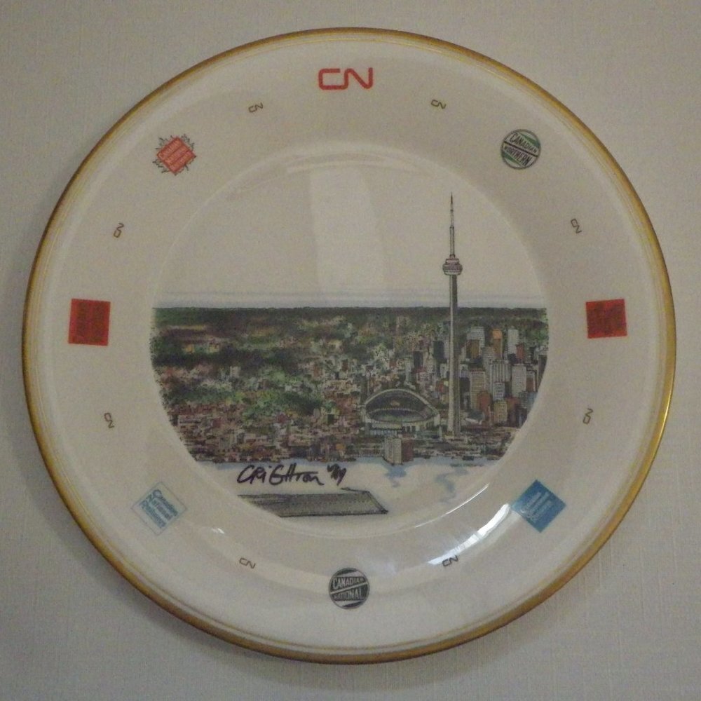 David Griffin Fine Art Commemorative Plate featuring Toronto Landmarks